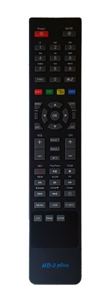 HD 3 Plus Remote Control