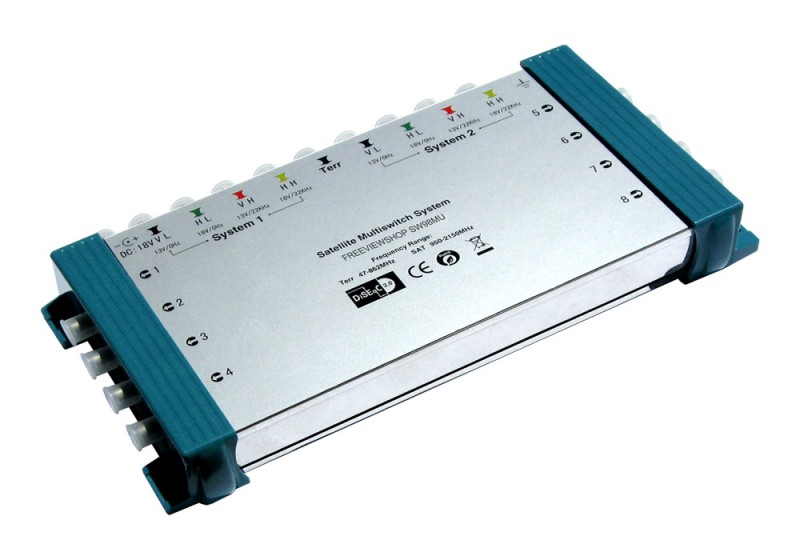 Freeviewshop NZ | 9 Input 8 Output Satellite Multi-switch
